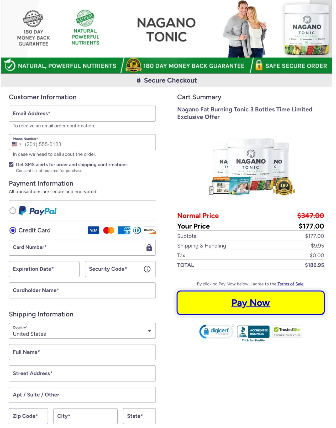 Secure Checkout Form